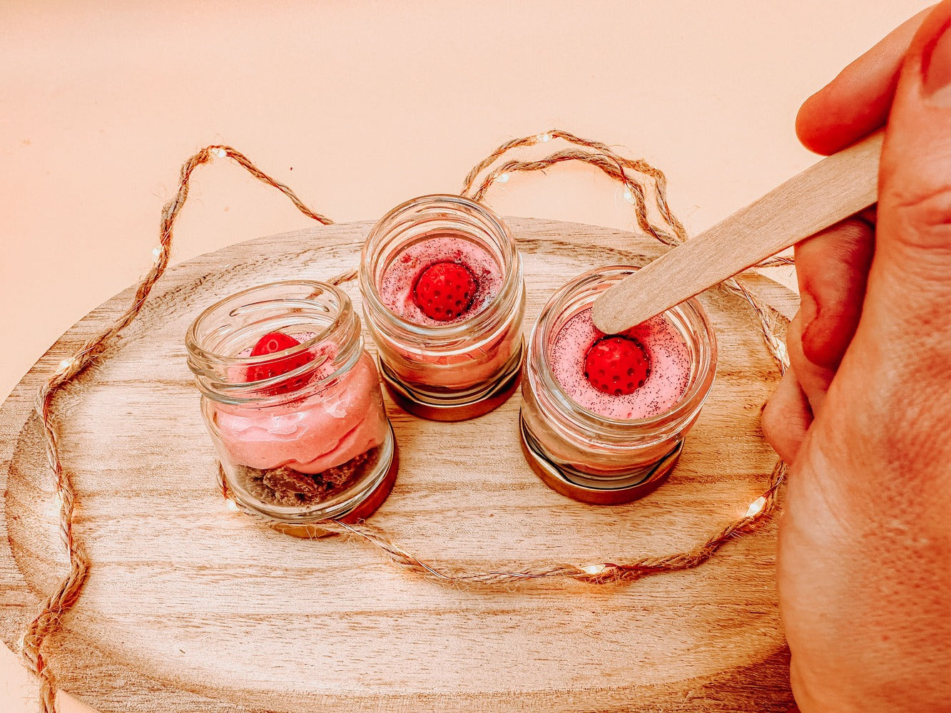 Mini fondant onctueux fraise des bois