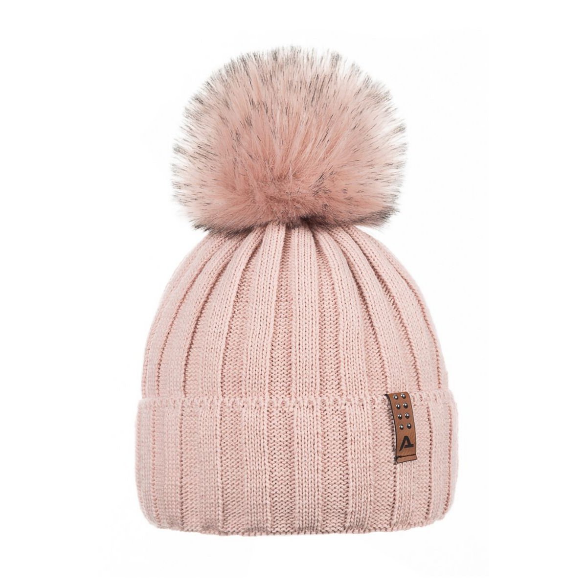 Bonnet en laine - Rose