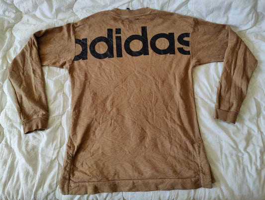 Sweat Adidas Athletics Marron Mesa - Taille L - Coupe Oversize Homme