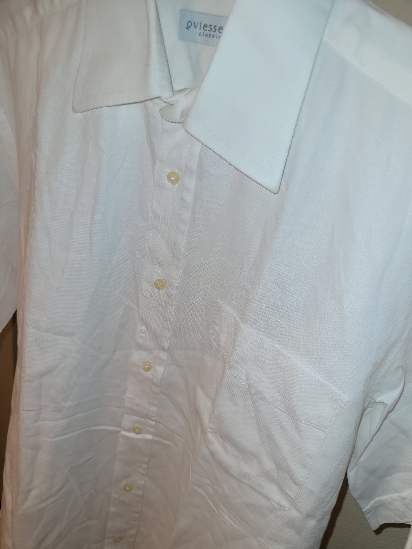 Chemise Blanche Homme Oviesse Classic Taille 41/16 – Chemise Chic Élégante Old Money Business Casual