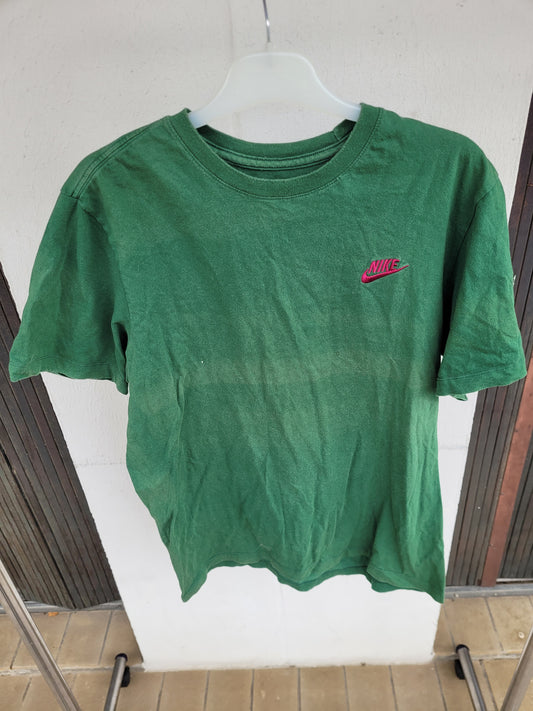 T-shirt Nike Vintage Vert Brodé Rose – The Nike Tee Y2K Streetwear Homme/Femme Taille M