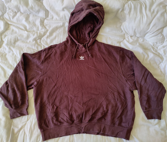 Hoodie Adidas Originals Vintage - Bordeaux - Taille S - Très Bon État