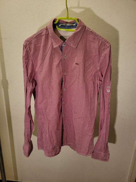 Chemise Bread & Buttons Rouge Vichy Homme – Chemise Chic Slim Fit 100% Coton