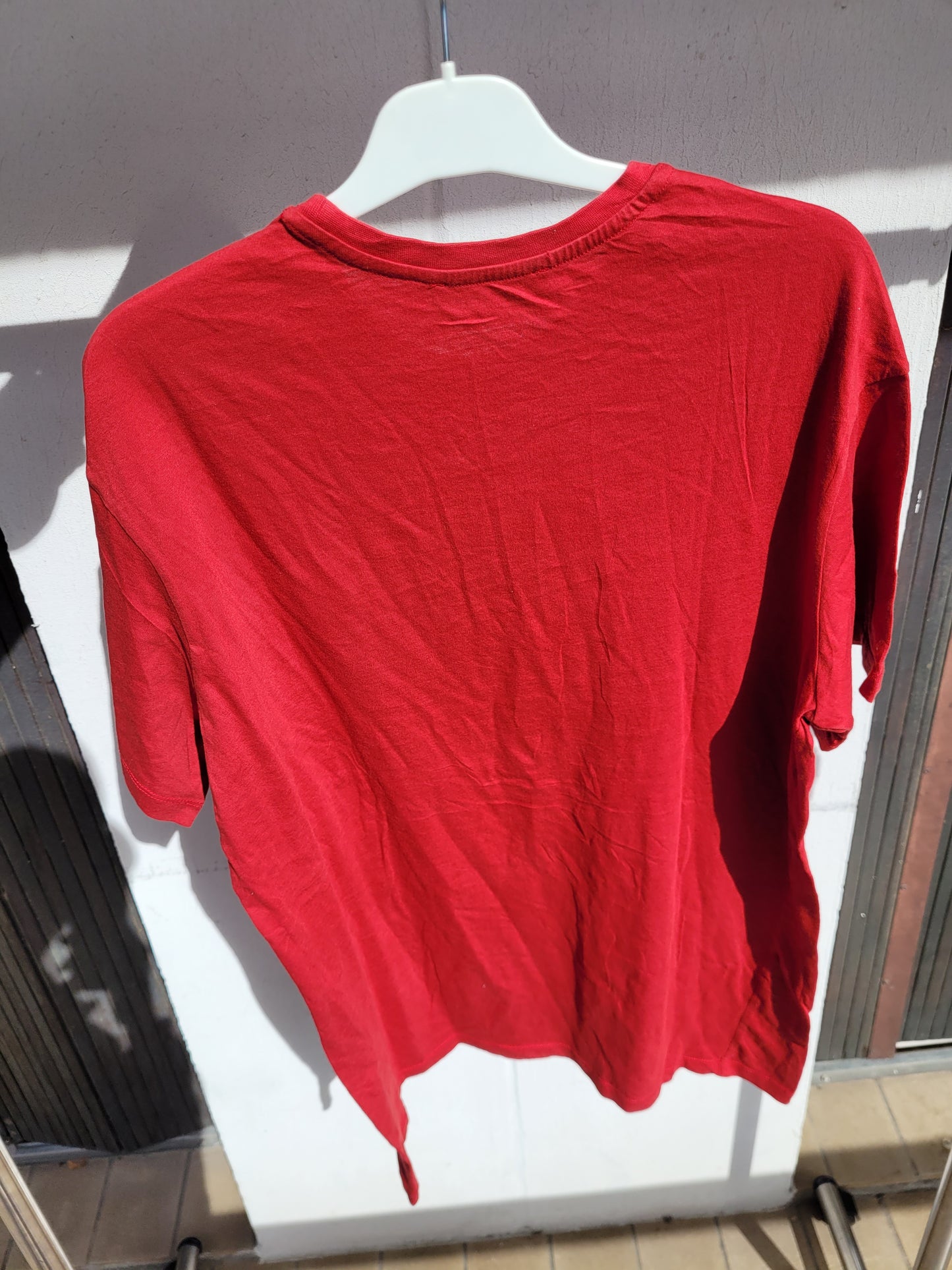 T-shirt Rouge Oversize Terranova – Tee Streetwear Basic Unisexe Taille S