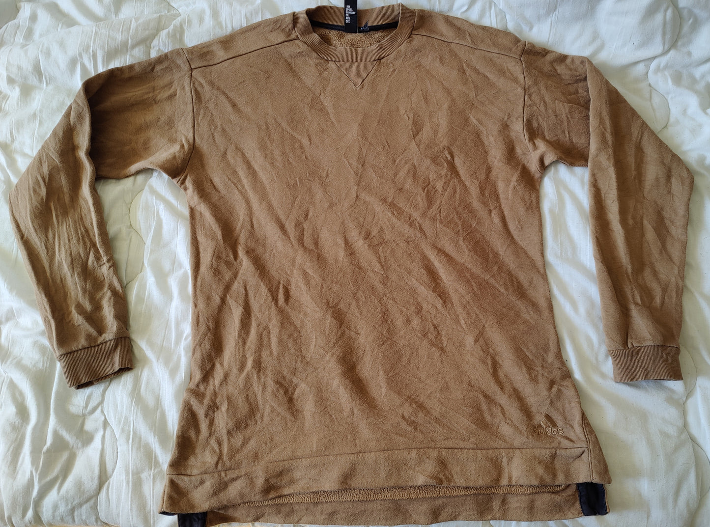 Sweat Adidas Athletics Marron Mesa - Taille L - Coupe Oversize Homme