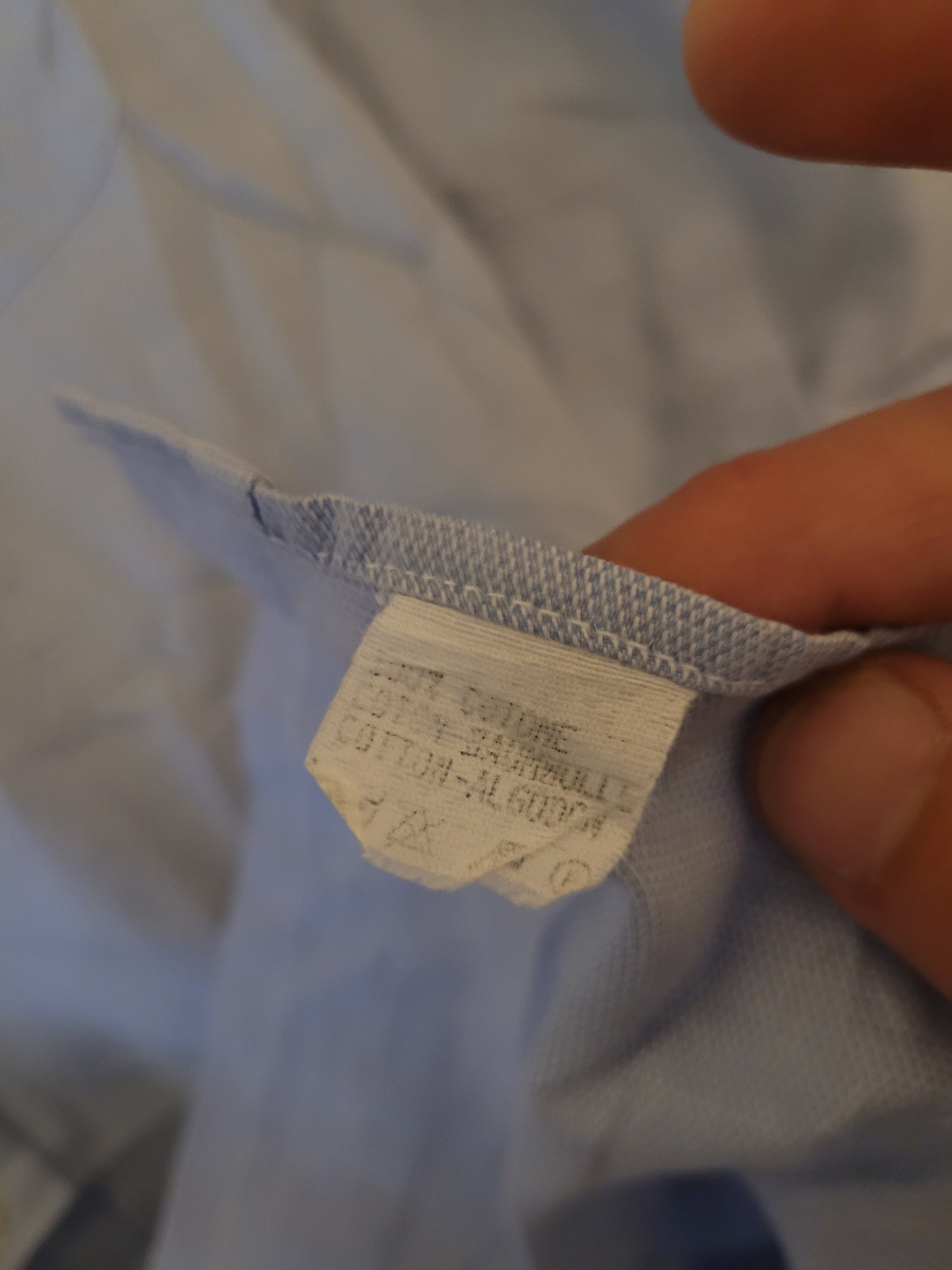 Chemise Homme Bleue Ciel Oviesse Classic - Taille L (41) - 100% Coton Oxford - Très Bon État
