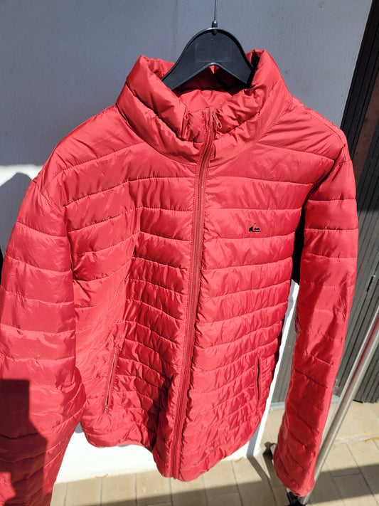 Veste Doudoune Quiksilver Vintage Warmflight - Rouge - Taille XL - (Style Retro)