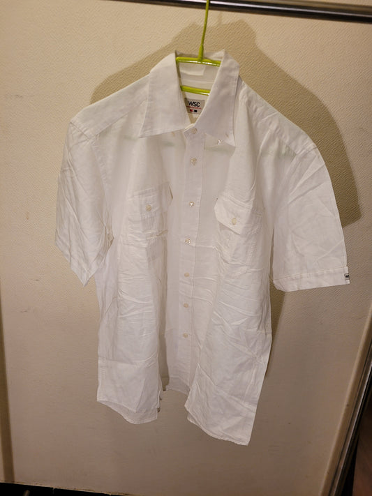 Chemise Homme Blanche WSC Webb & Scott Co – Lin & Coton Casual Chic Taille M
