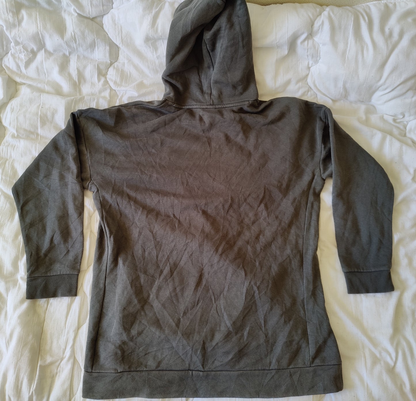 Hoodie Adidas Essentials - Marron Kaki / Terreux - Taille L (44/46) - Très Bon État