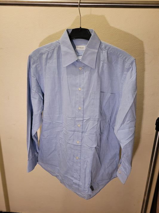 Chemise Homme Bleue Ciel Oviesse Classic - Taille L (41) - 100% Coton Oxford - Très Bon État