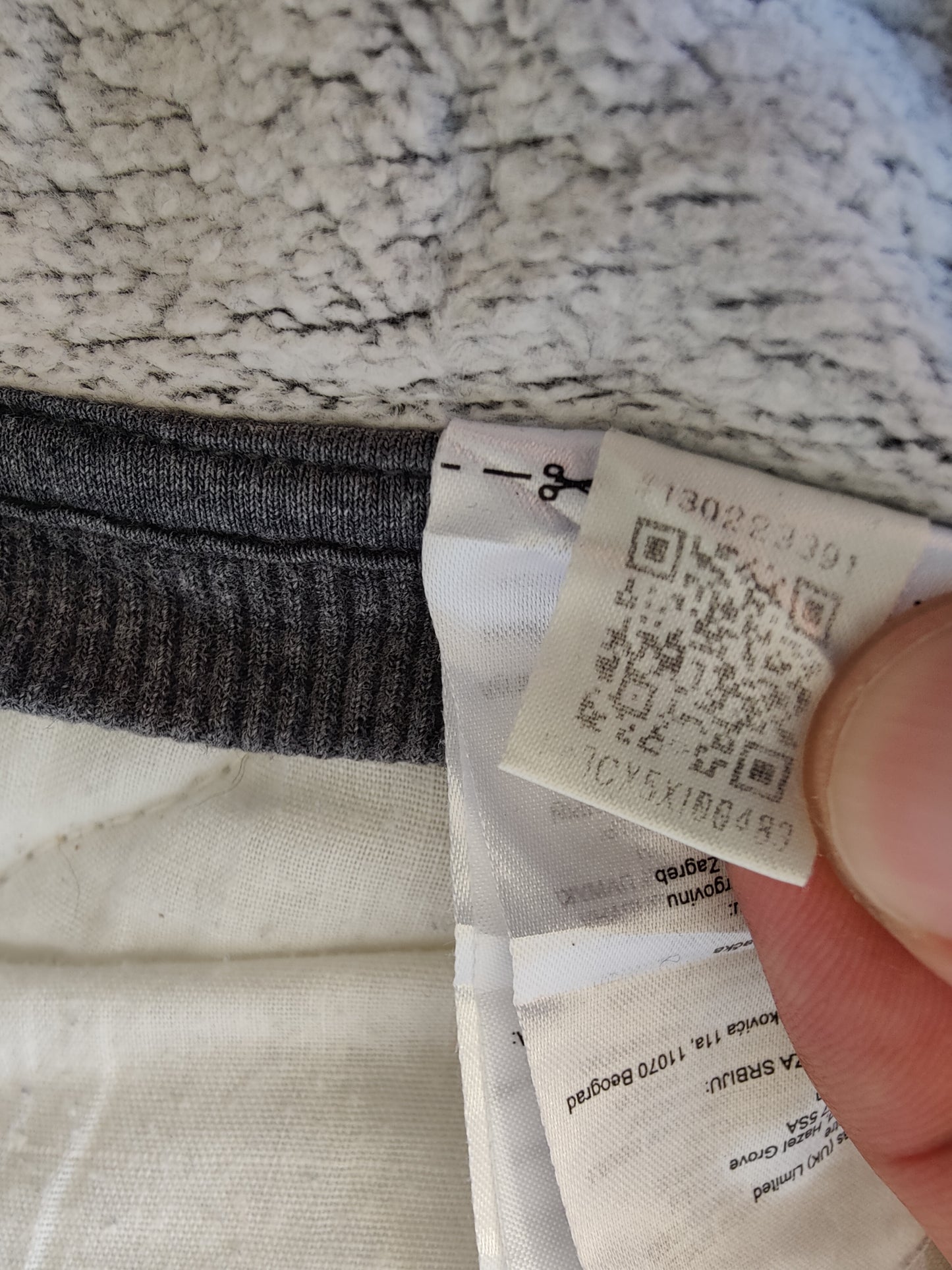 Sweat Adidas 3-Bandes - Gris Anthracite Chiné - Taille M - État Satisfaisant