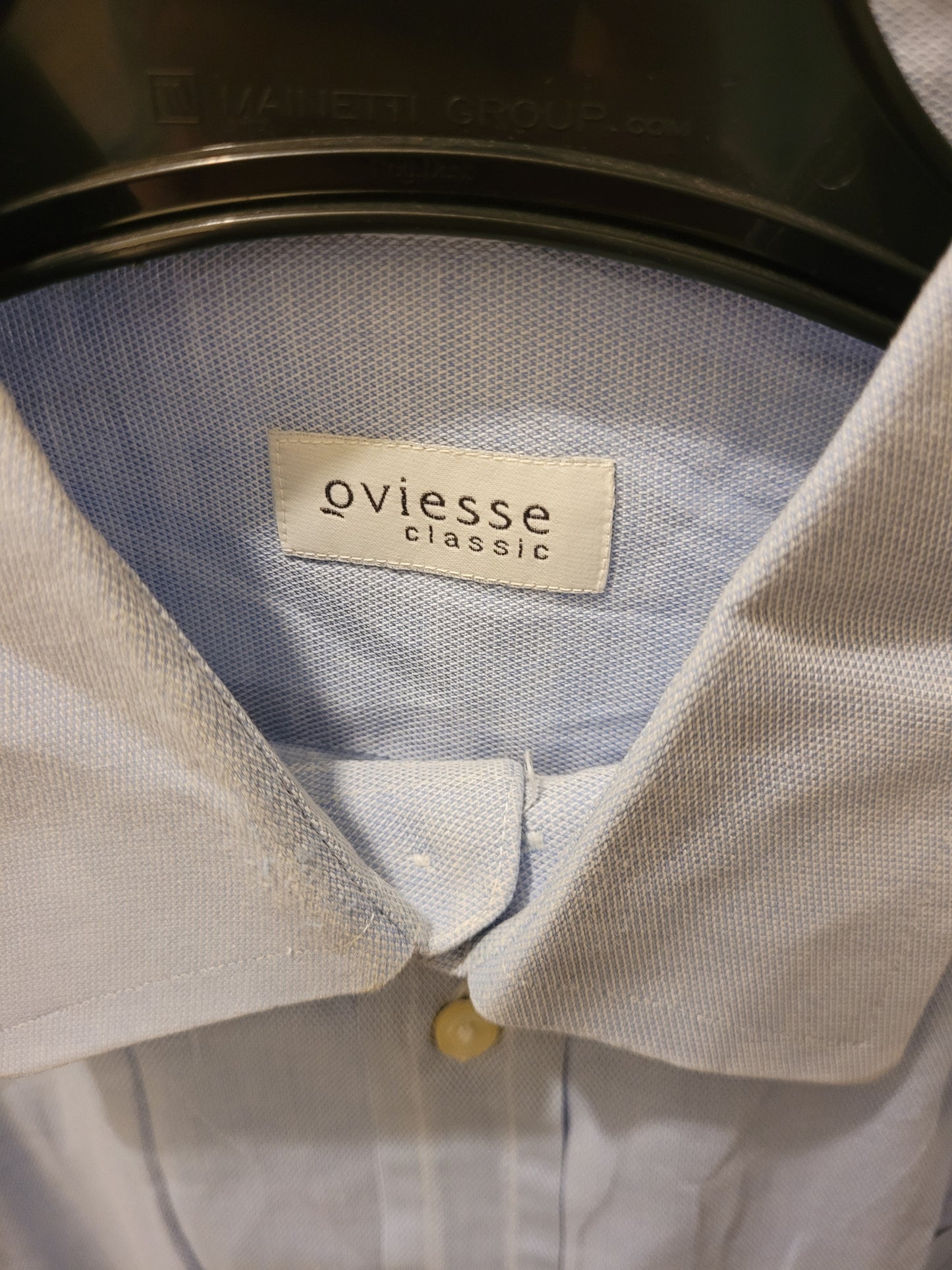 Chemise Homme Bleue Ciel Oviesse Classic - Taille L (41) - 100% Coton Oxford - Très Bon État