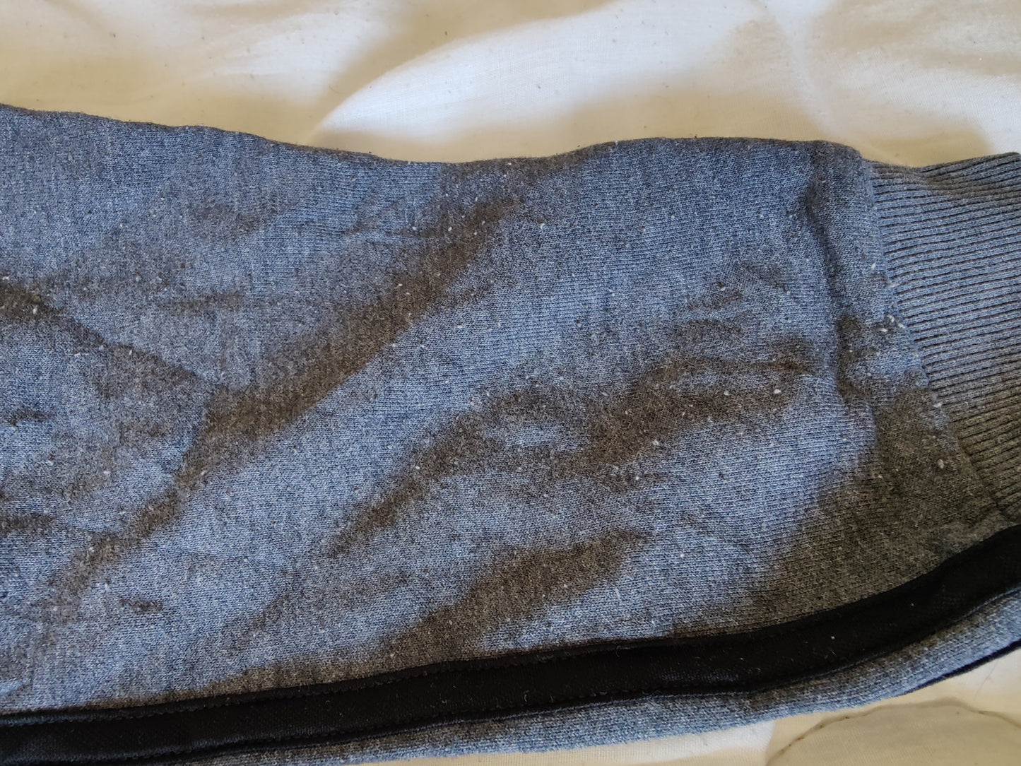 Sweat Adidas 3-Bandes - Gris Anthracite Chiné - Taille M - État Satisfaisant
