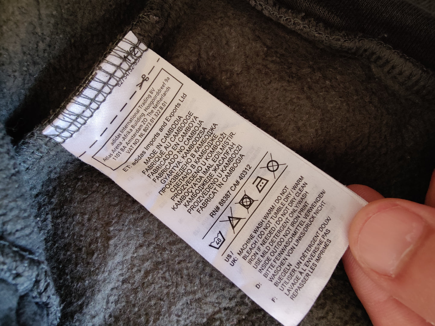 Hoodie Adidas Essentials - Marron Kaki / Terreux - Taille L (44/46) - Très Bon État